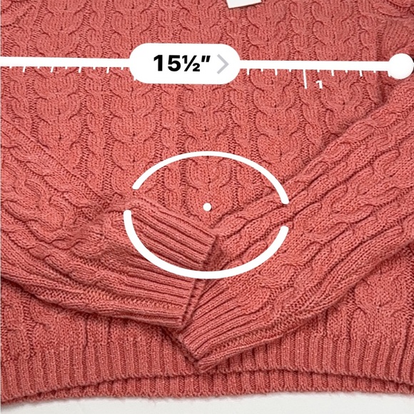 American Eagle Outfitters Cable Knit Sweater - Orange - NWT - Picture 10 of 12